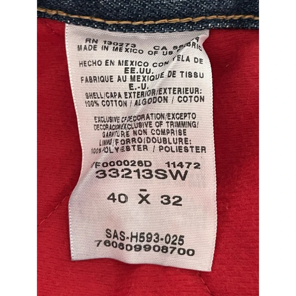 NWT Wrangler Rugged Thermal 3M Thinsulate Insulated Denim Winter Jeans 40x32